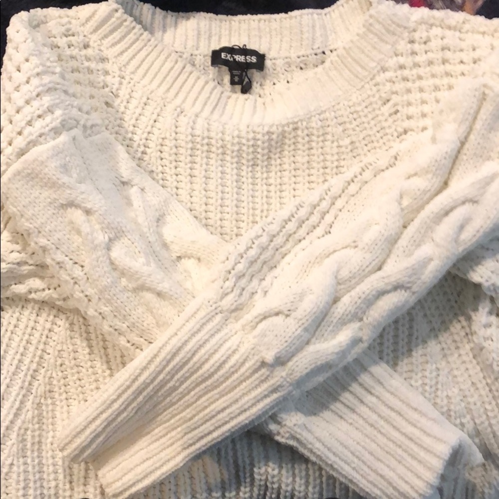 Express cable knit sweater